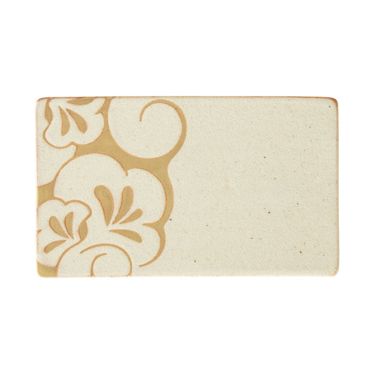 彩葉 / 平長角皿