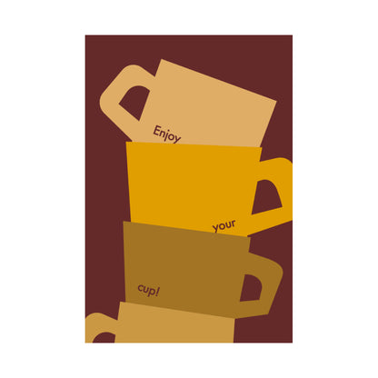 KOYO SOKO postcard Enjoy your cup!